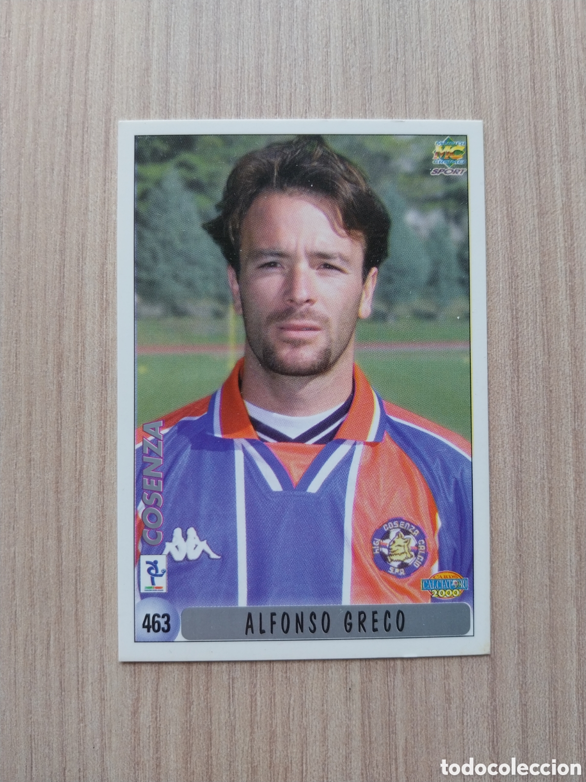 Cromos de F&uacute;tbol: ALFONSO GRECO STEFANO GIOACCHINI N&deg; 463 FICHAJE CALCIATORI 1999 2000 99 00 COSENZA MUNDICROMO ITALIA