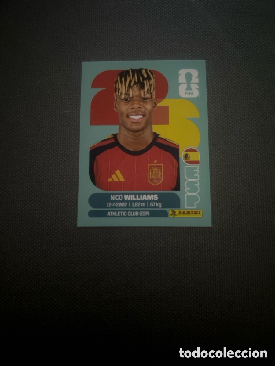 Cromos de F&uacute;tbol: Nico Williams ESP 17 Espa&ntilde;a Mundial FIFA World Cup 2026 26