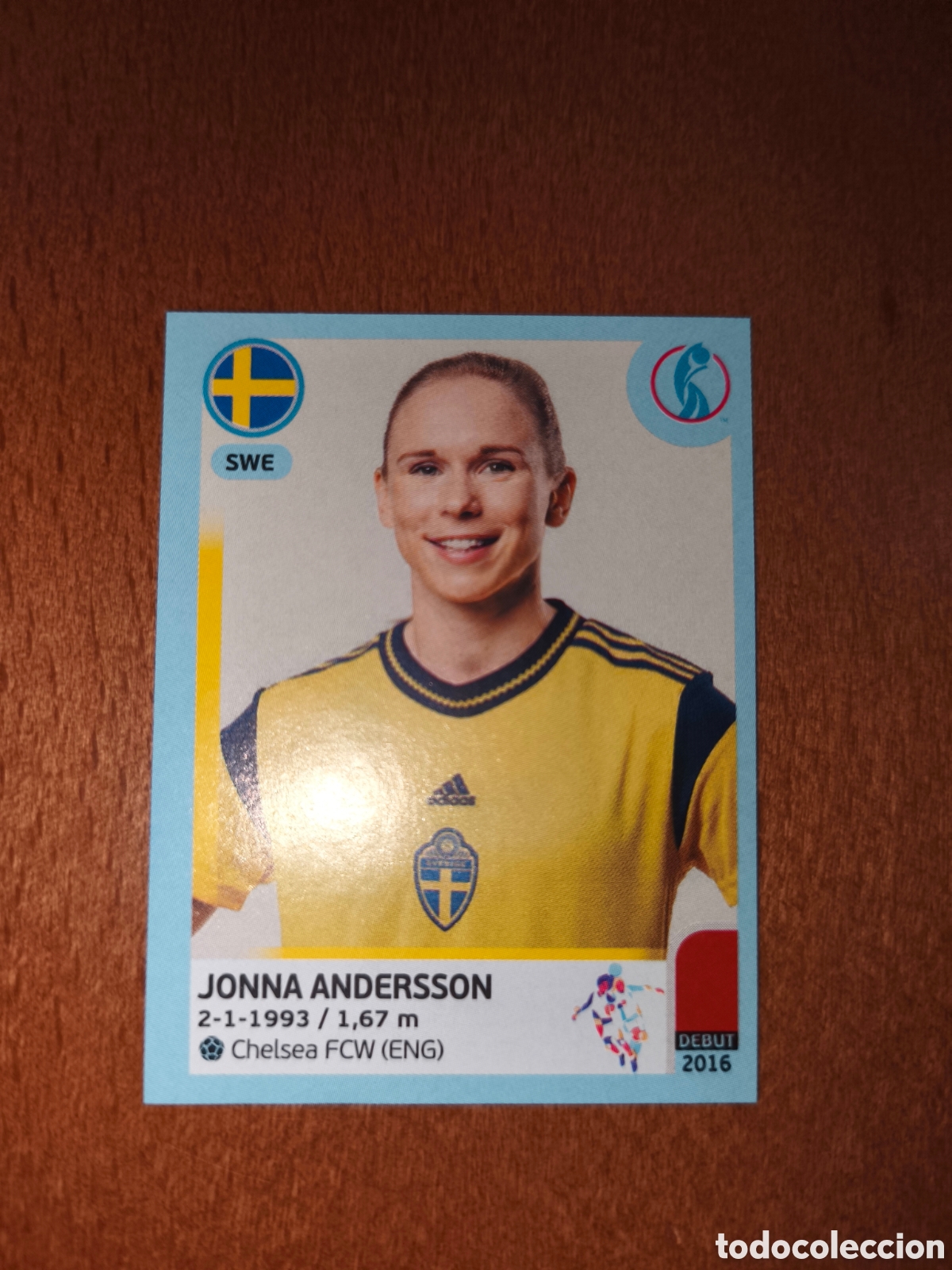 Cromos de F&uacute;tbol: Jonna Andersson n&deg;226 Uefa Women's Euro 2022 Suecia