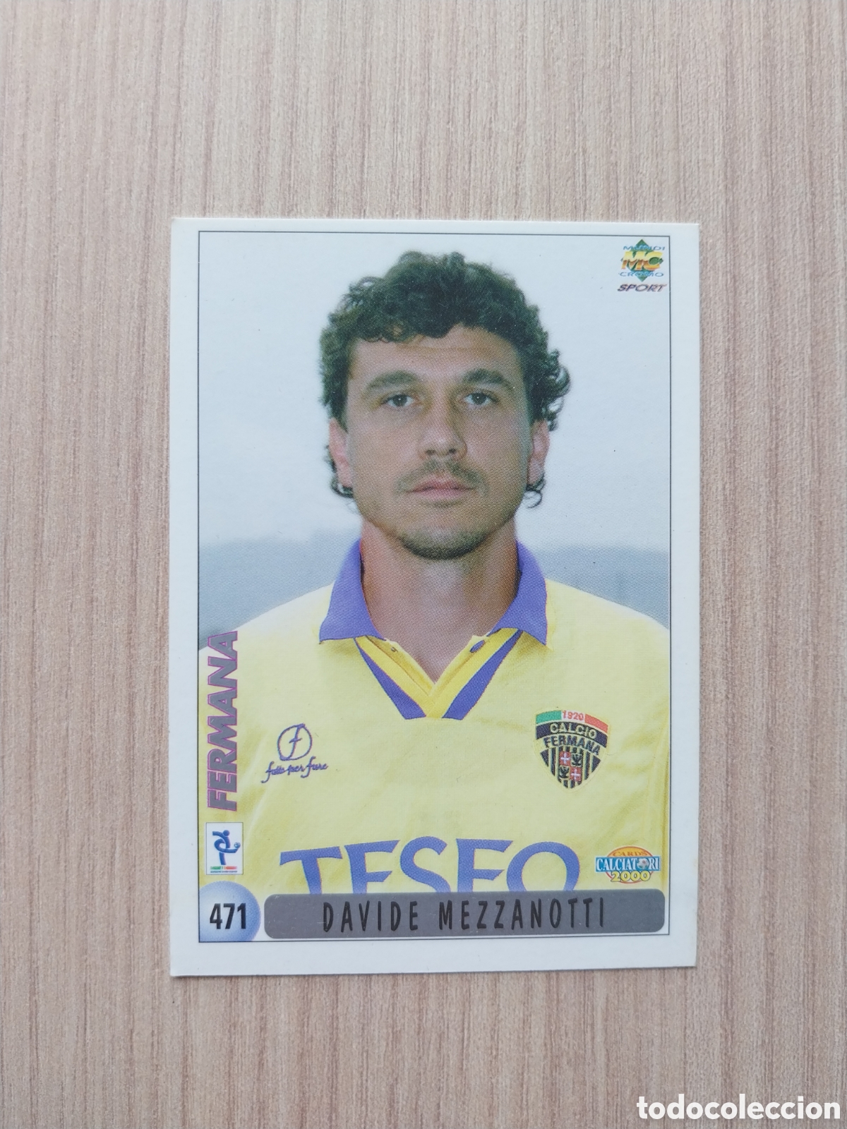 Cromos de F&uacute;tbol: DAVIDE MEZZANOTTI MASTROLILLI N&deg; 474 FICHAJE CALCIATORI 1999 2000 99 00 FERMANA CHIEVO MUNDICROMO