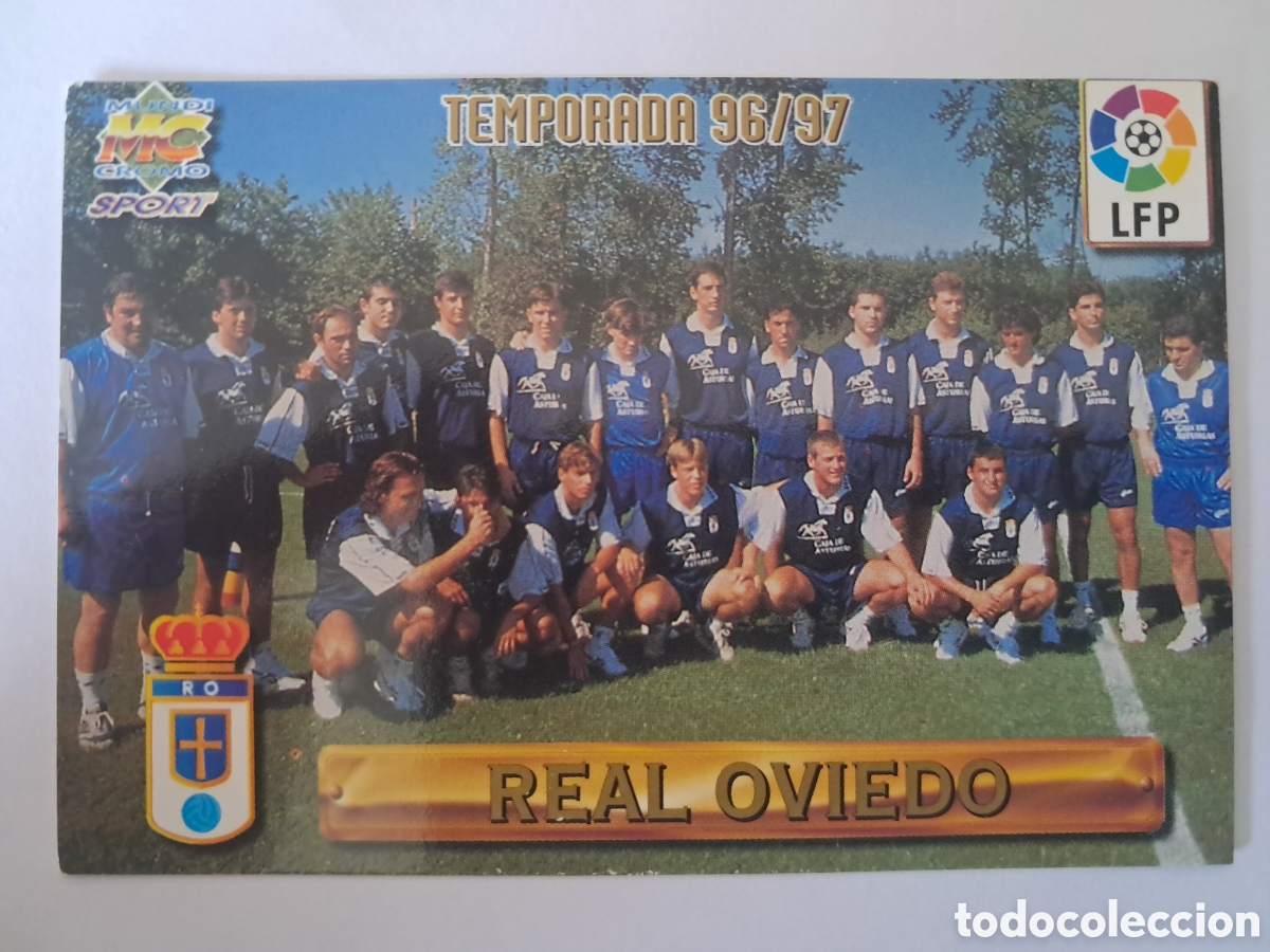 Cromos de F&uacute;tbol: 253 Plantilla Oviedo mundicromo