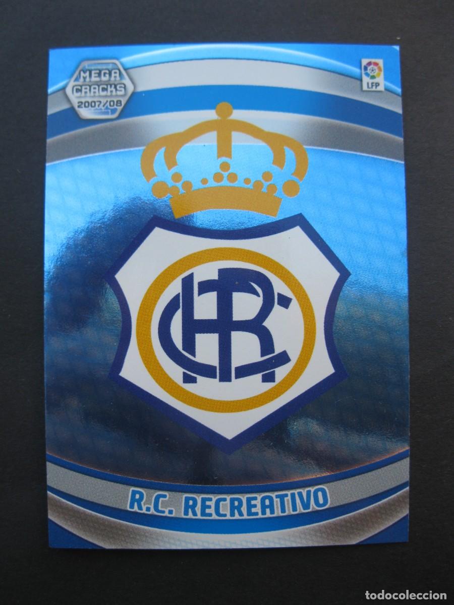 Cromos de F&uacute;tbol: ESCUDO DEL R.C. RECREATIVO - N&ordm; 253 - MEGACRACKS 2007-2008 - PANINI - 07-08.