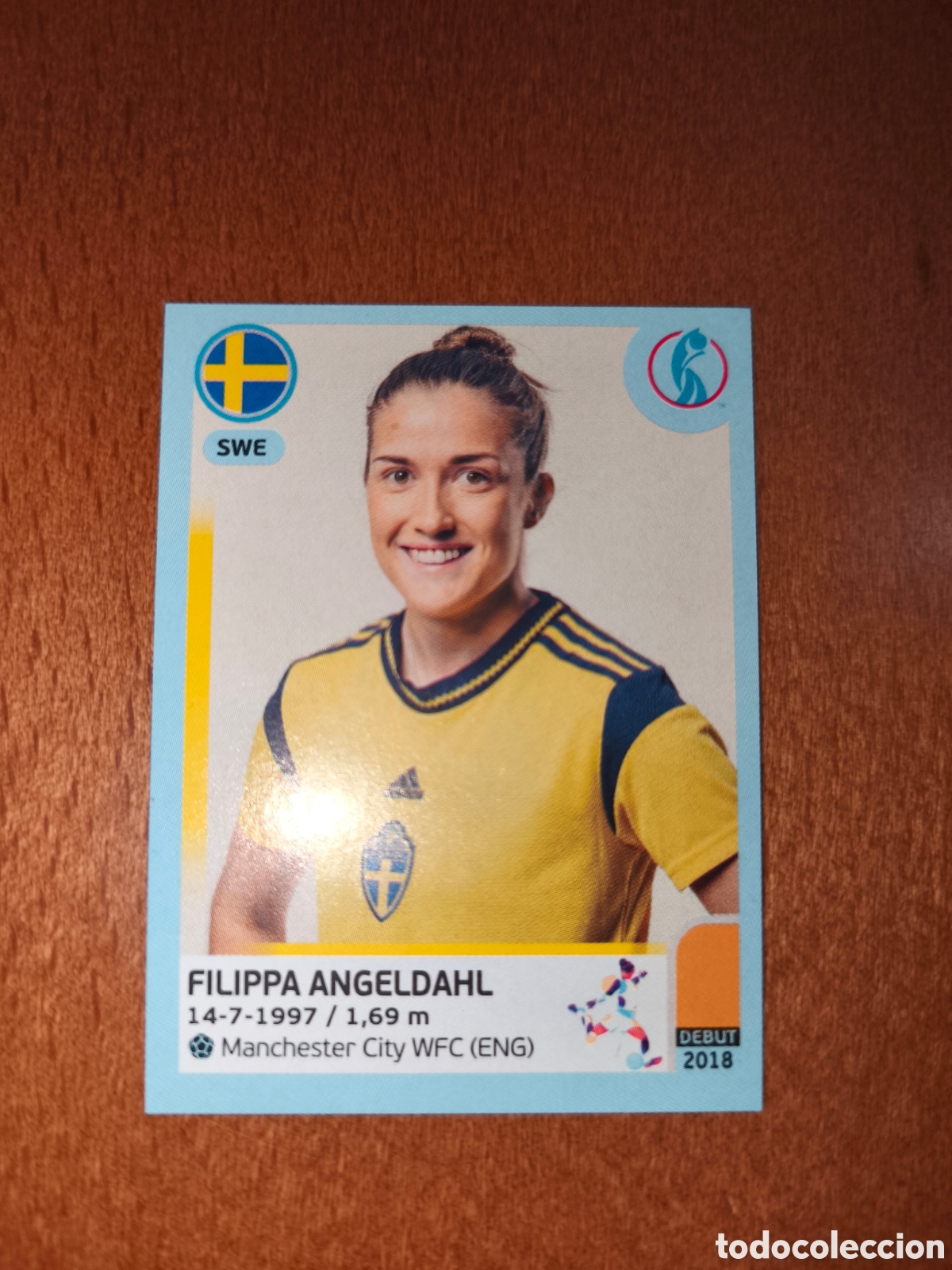 Cromos de F&uacute;tbol: Filippa Angeldahl n&deg;231 Uefa Women's Euro 2022 Suecia