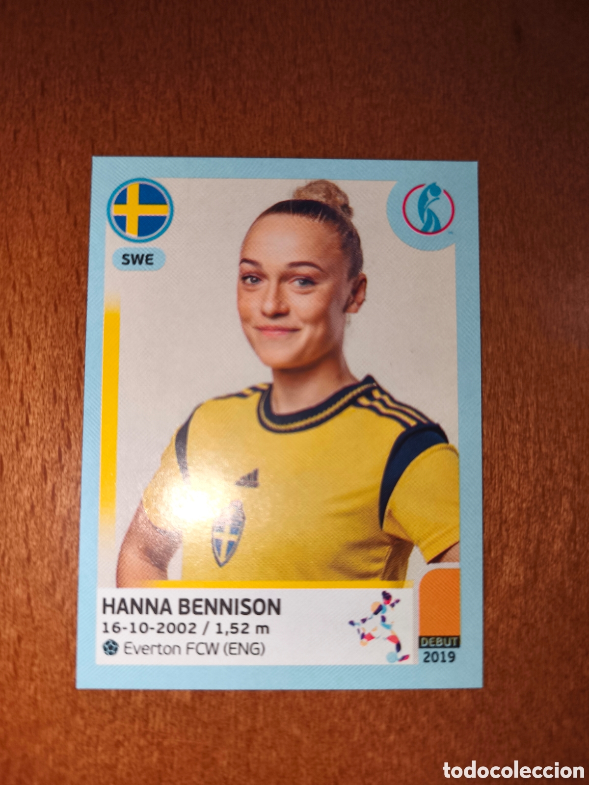 Cromos de F&uacute;tbol: Hanna Bennison n&deg;233 Uefa Women's Euro 2022 Suecia
