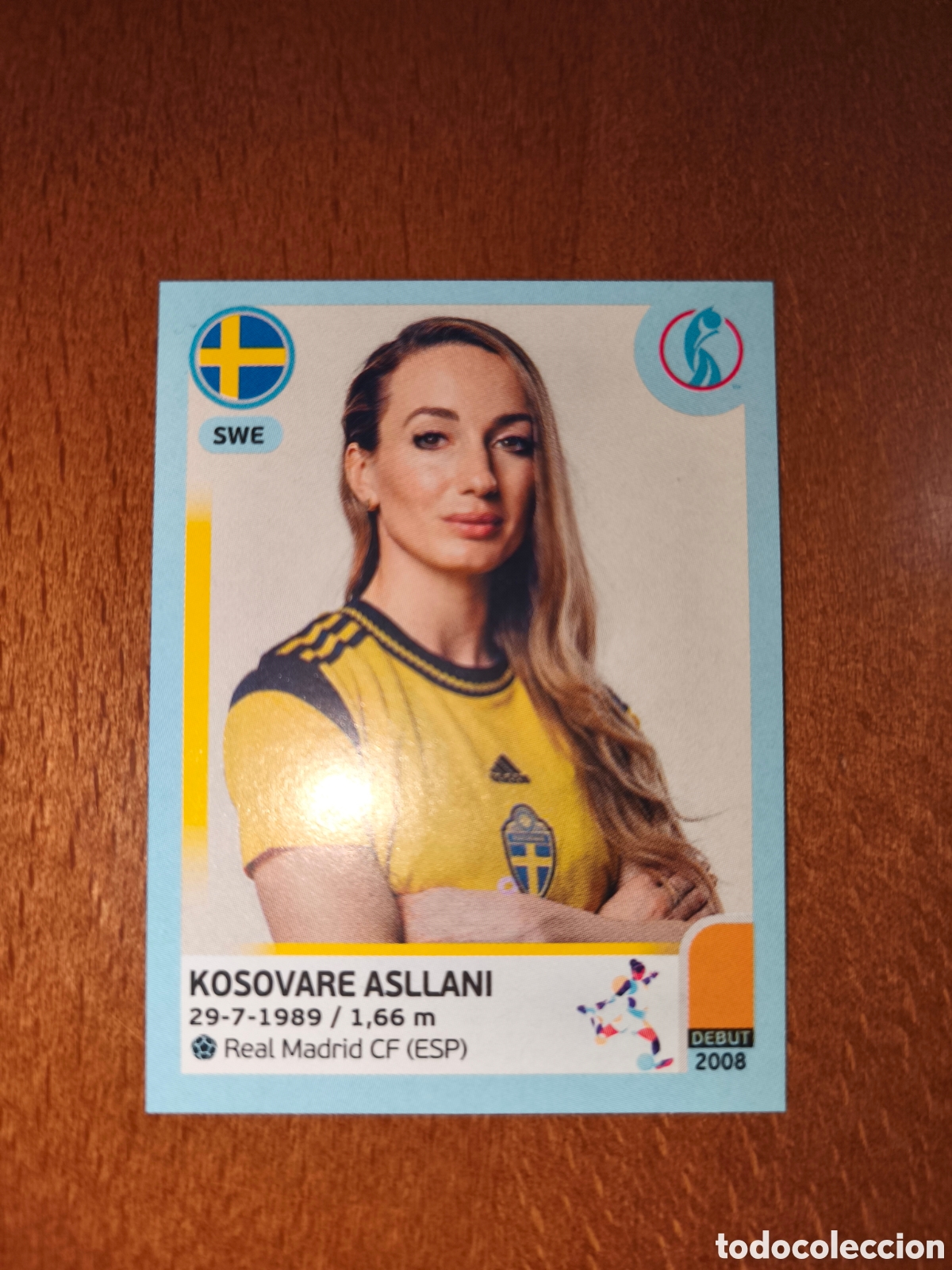Cromos de F&uacute;tbol: Kosovare Asllani n&deg;234 Uefa Women's Euro 2022 Suecia