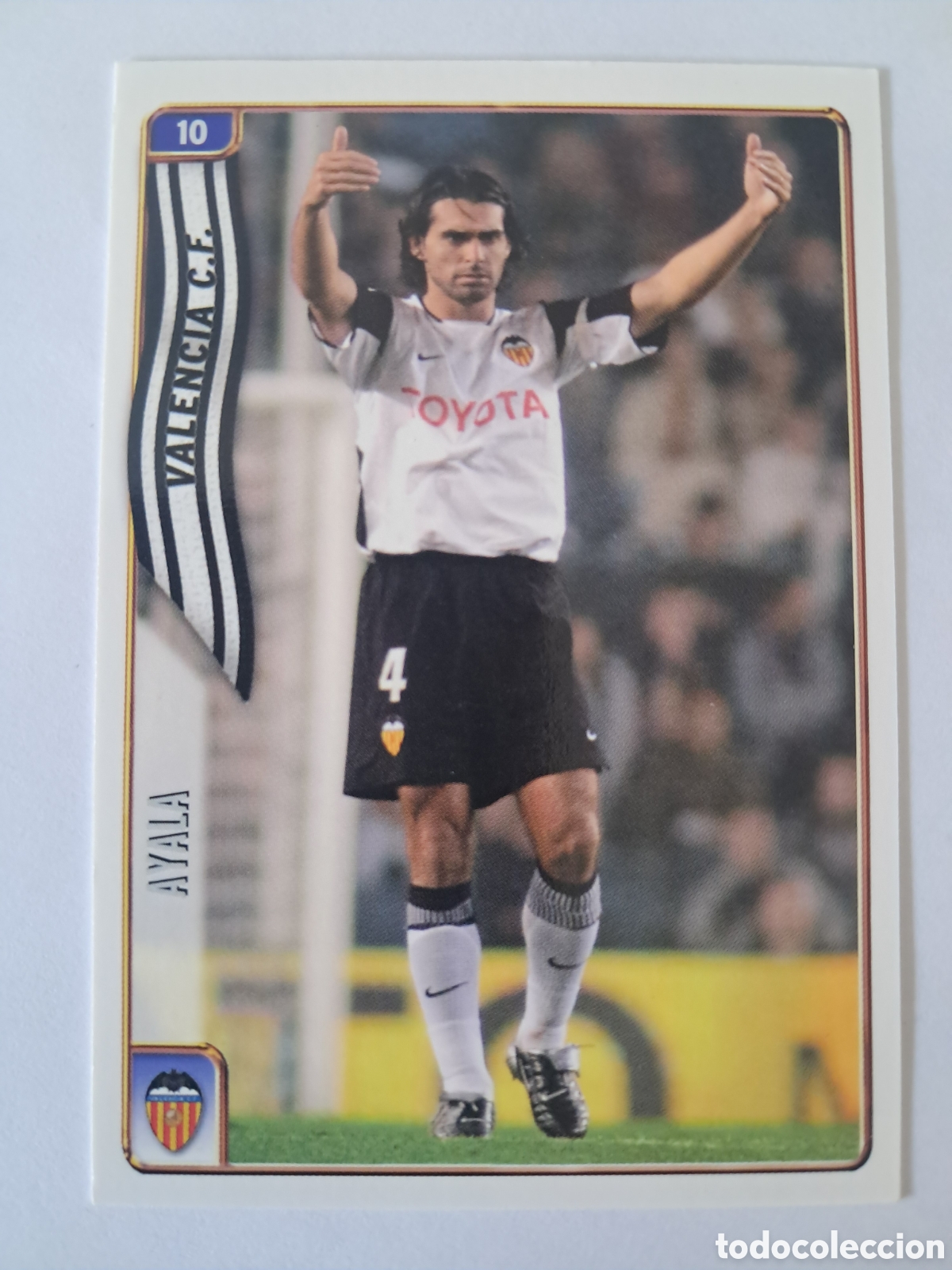 Cromos de F&uacute;tbol: 10 Ayala Valencia mundicromo