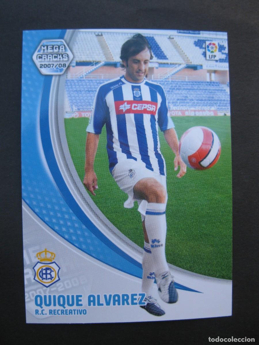 Cromos de F&uacute;tbol: QUIQUE ALVAREZ (R.C. RECREATIVO) - N&ordm; 257 - MEGACRACKS 2007-2008 - PANINI - 07-08.