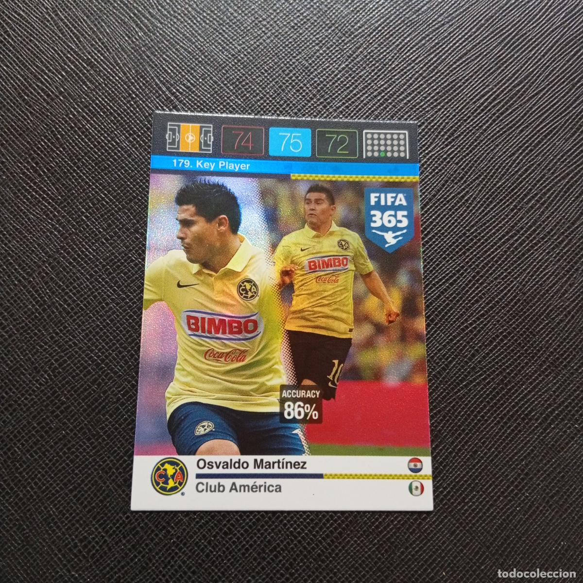 Cromos de F&uacute;tbol: 179 OSVALDO MARTINEZ CLUB AMERICA ADRENALYN 2015 2016 FIFA 365 CROMO FUTBOL 15 16 - A182 PG280