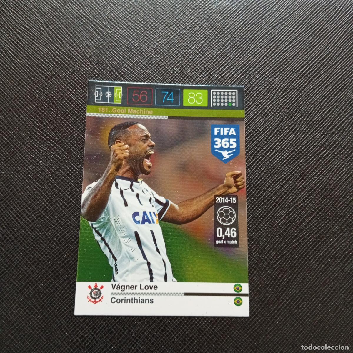 Cromos de F&uacute;tbol: 181 VAGNER LOVE CORINTHIANS ADRENALYN 2015 2016 FIFA 365 CROMO FUTBOL 15 16 - A182 PG289