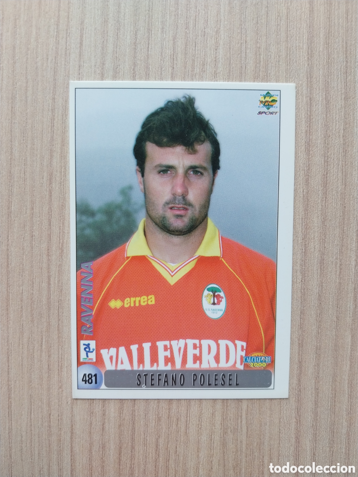 Cromos de F&uacute;tbol: STEFANO POLESEL FABIO BUSCAROLI N&deg; 481 FICHAJE CALCIATORI 1999 2000 99 00 RAVENNA MUNDICROMO ITALIA