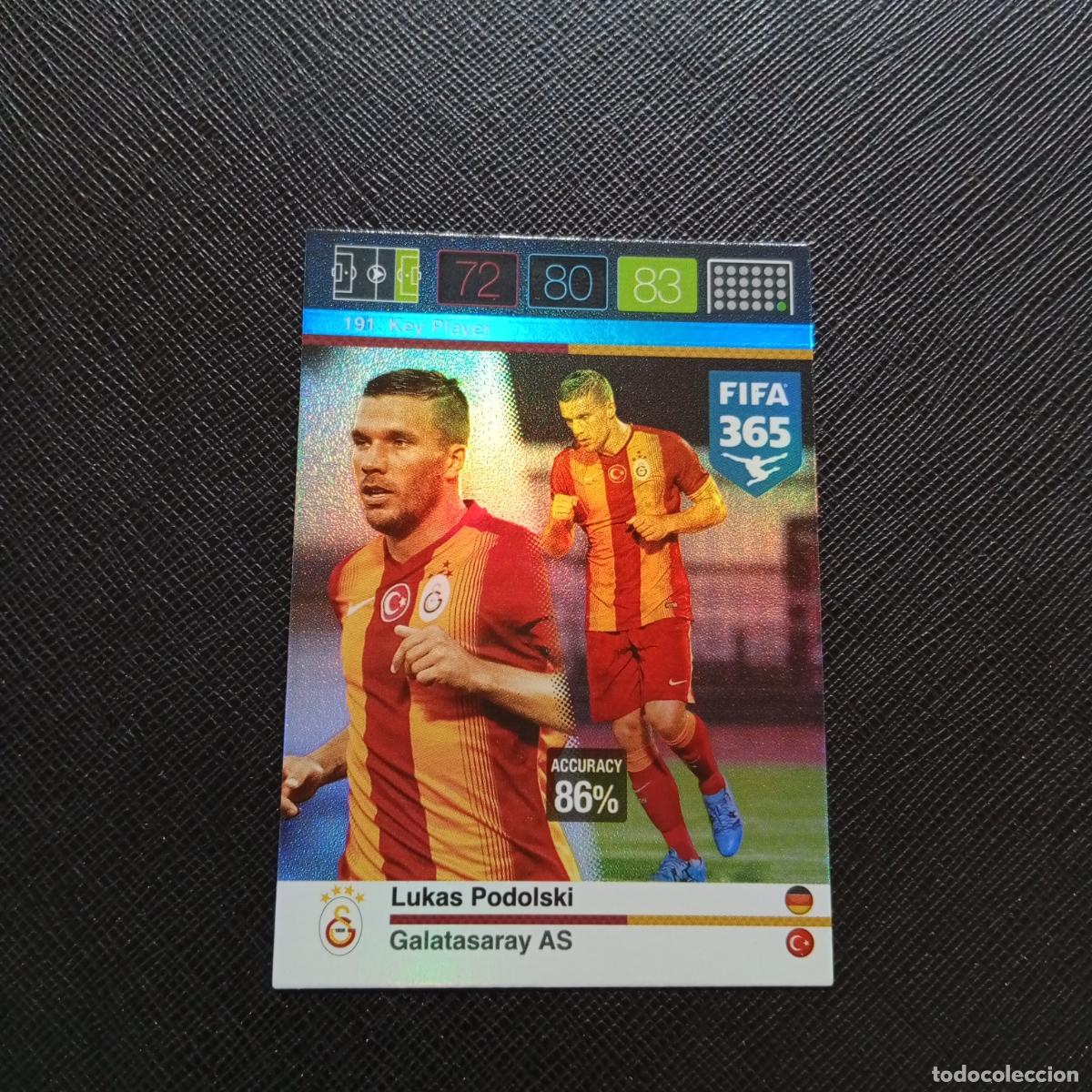 Cromos de F&uacute;tbol: 191 LUKAS PODOLSKI GALATASARAY ADRENALYN 2015 2016 FIFA 365 CROMO FUTBOL 15 16 - A182 PG298