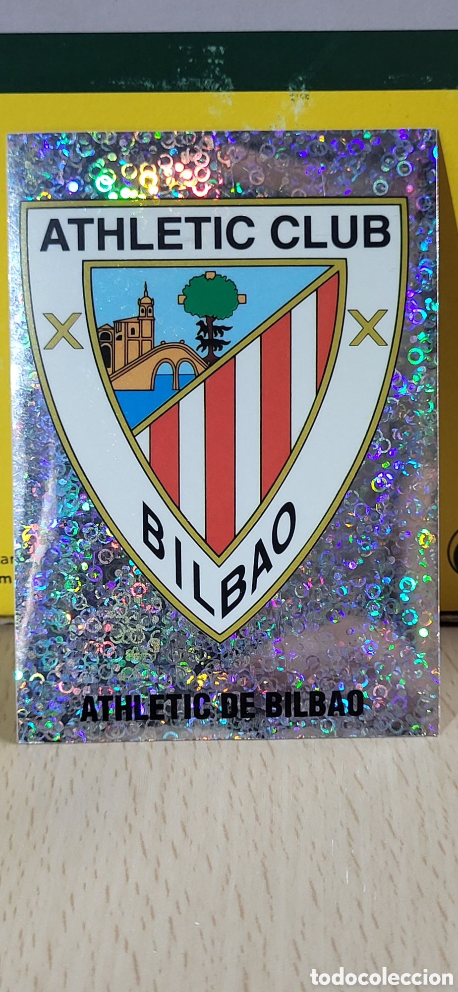 Figurine di Calcio: ESCUDO ATHLETIC CLUB BILBAO LIGA 95 96 DE FUTBOL PROFESIONAL PANINI