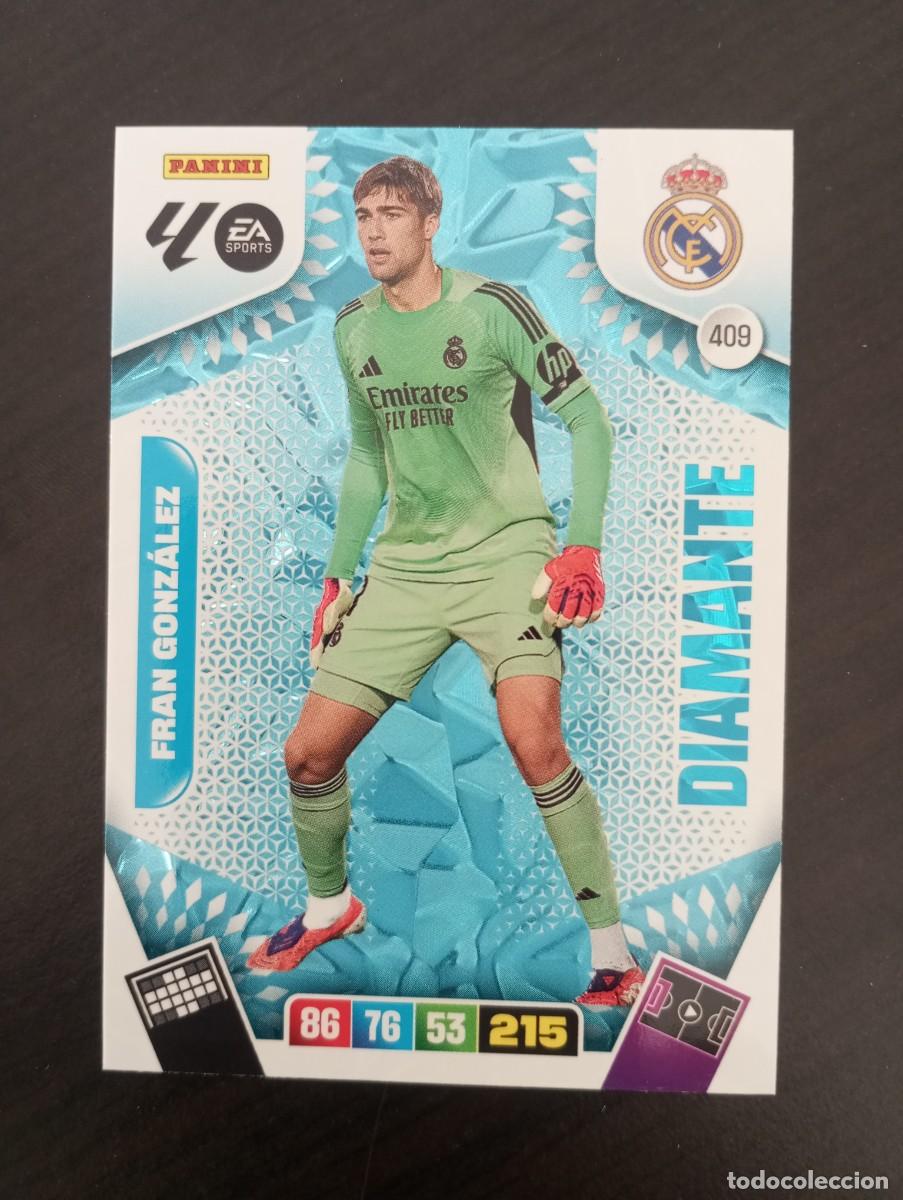 Cromos de F&uacute;tbol: CARD ADRENALYN XL PANINI 2025-2026 25 26 DIAMANTE FRAN GONZALEZ REAL MADRID 409