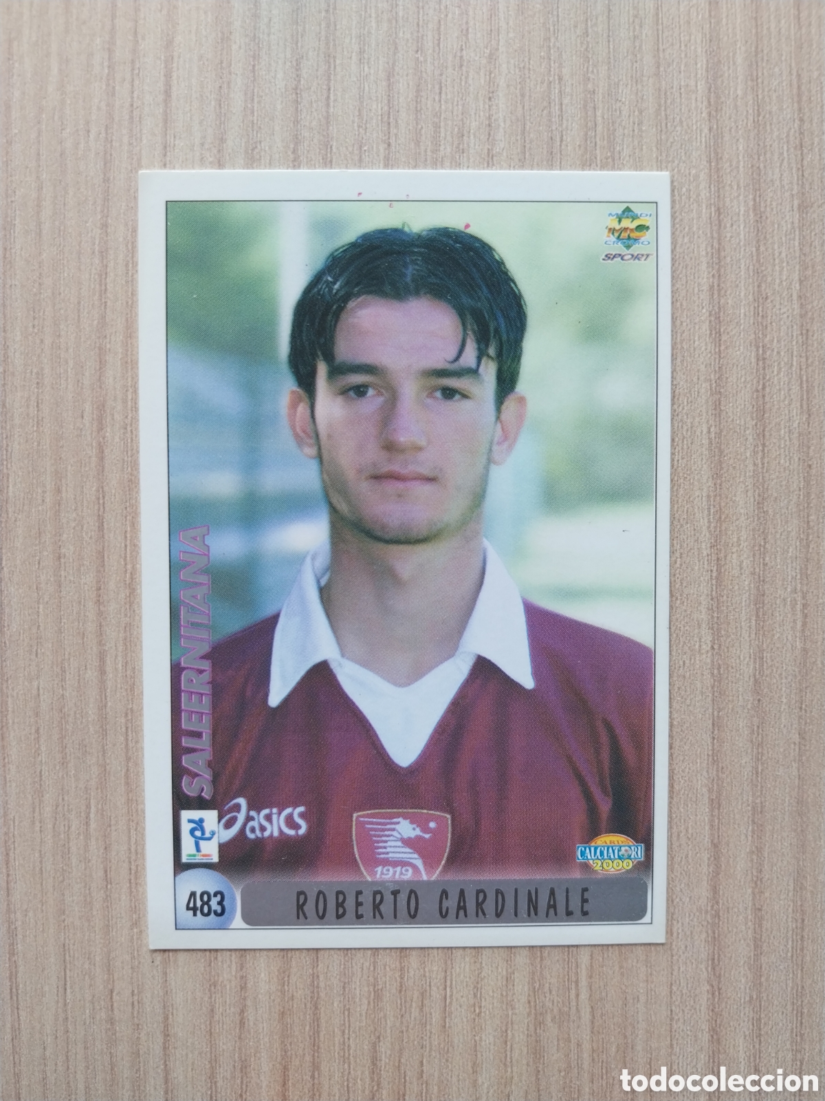 Cromos de F&uacute;tbol: ROBERTO CARDINALE ALFREDO CARIELO N&deg; 483 FICHAJE CALCIATORI 1999 2000 99 00 SALERNITANA MUNDICROMO