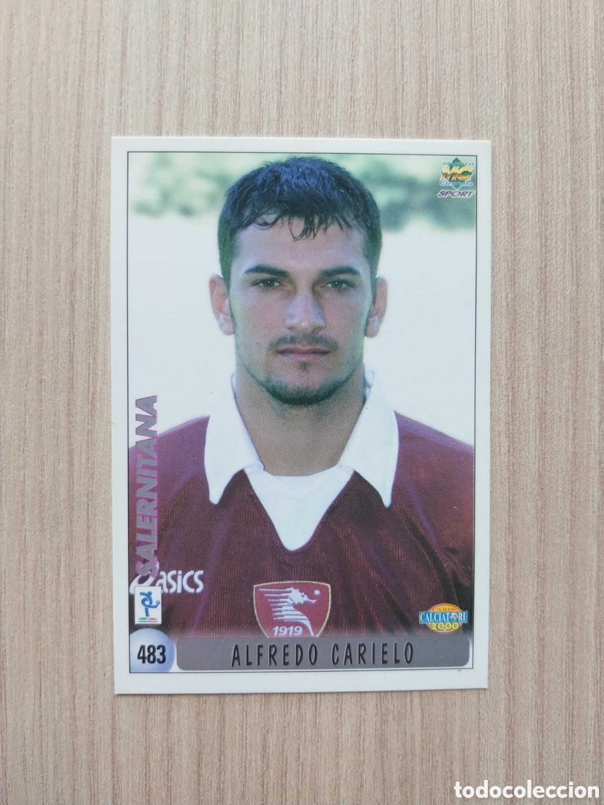 Cromos de F&uacute;tbol: ALFREDO CARIELO ROBERTO CARDINALE N&deg; 483 FICHAJE CALCIATORI 1999 2000 99 00 SALERNITANA MUNDICROMO