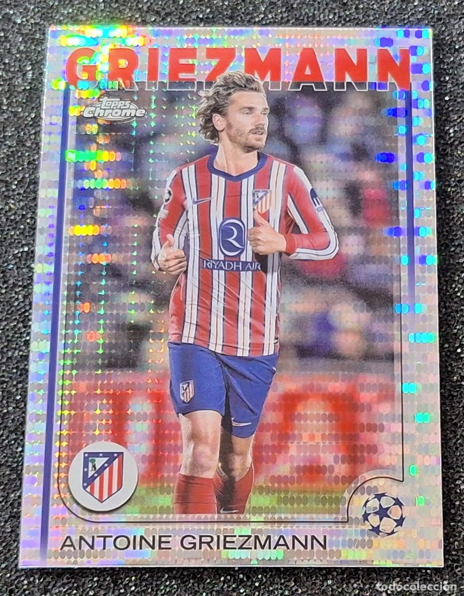 Cromos de F&uacute;tbol: Antoine Griezmann Atletico de Madrid Topps Chrome Soccer Pulsar Refractor