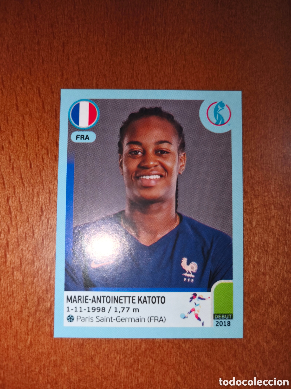 Cromos de F&uacute;tbol: Marie-Antoinette Katoto n&deg;298 Uefa Women's Euro 2022 Francia