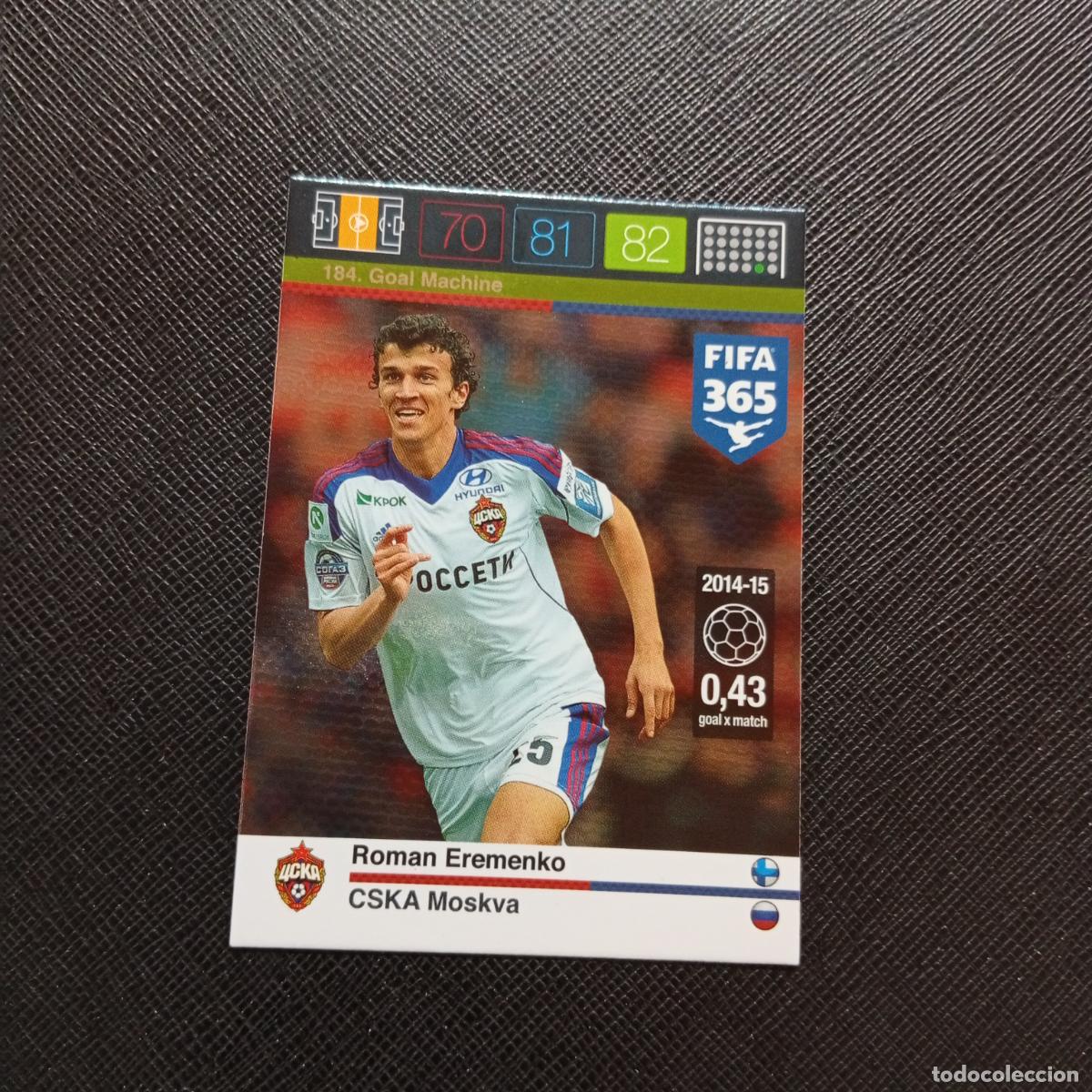 Cromos de F&uacute;tbol: 184 EREMENKO CSKA MOSCU ADRENALYN 2015 2016 FIFA 365 CROMO FUTBOL 15 16 - A182 PG307