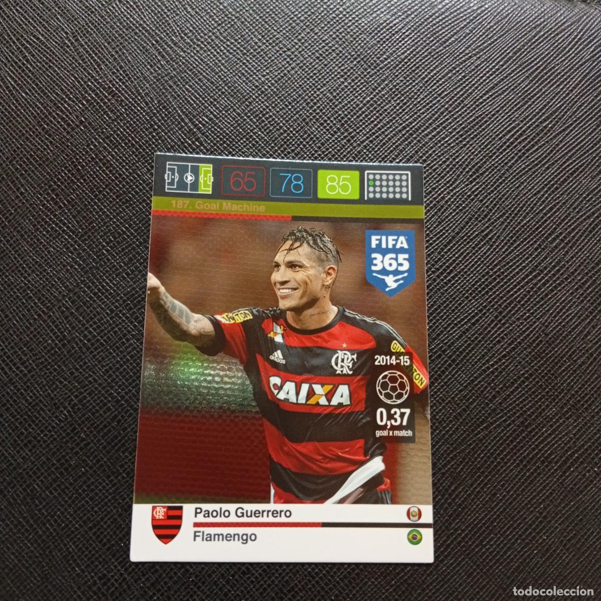Cromos de F&uacute;tbol: 187 PAOLO GUERRERO FLAMENGO ADRENALYN 2015 2016 FIFA 365 CROMO FUTBOL 15 16 - A182 PG352
