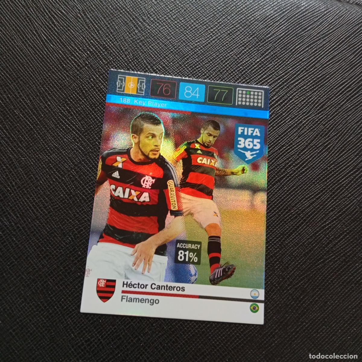 Cromos de F&uacute;tbol: 188 HECTOR CANTEROS FLAMENGO ADRENALYN 2015 2016 FIFA 365 CROMO FUTBOL 15 16 - A182 PG352