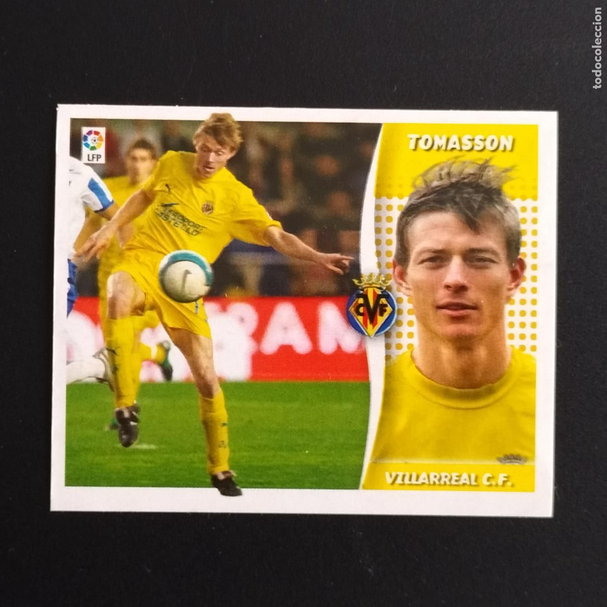 Cromos de F&uacute;tbol: FICHAJE O COLOCA TOMASSON VILLARREAL AMPLIACION INVIERNO ESTE CROMOS ALBUM LIGA 2006-2007 06-07