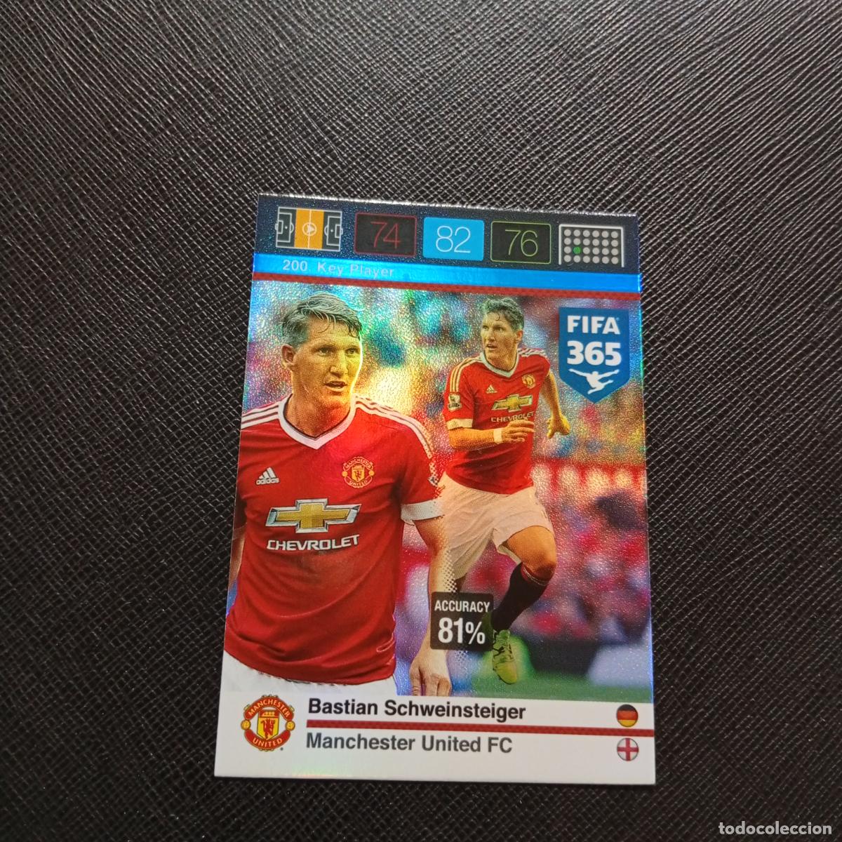 Cromos de F&uacute;tbol: 200 SCHWEINSTEIGER MANCHESTER UNITED ADRENALYN 2015 2016 FIFA 365 CROMO FUTBOL 15 16 - A182 PG361