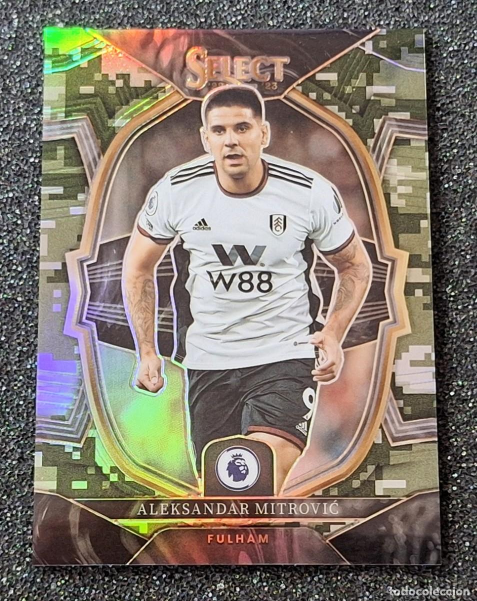 Cromos de F&uacute;tbol: Aleksandar Mitrovic Fulham Panini Select Soccer 144/225 Camo Prizm Terrace