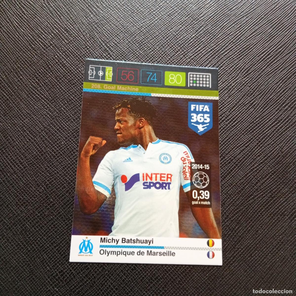 Fu&szlig;ball-Sticker: 208 BATSHUAYI MARSELLA ADRENALYN 2015 2016 FIFA 365 CROMO FUTBOL 15 16 - A182 PG361