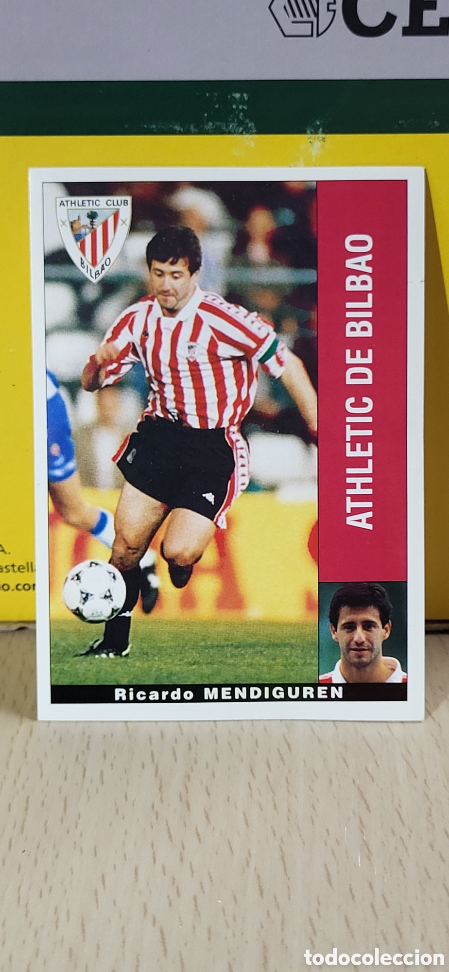 Fu&szlig;ball-Sticker: RICARDO MENDIGURE ATHLETIC CLUB BILBAO LIGA 95 96 DE FUTBOL PROFESIONAL PANINI