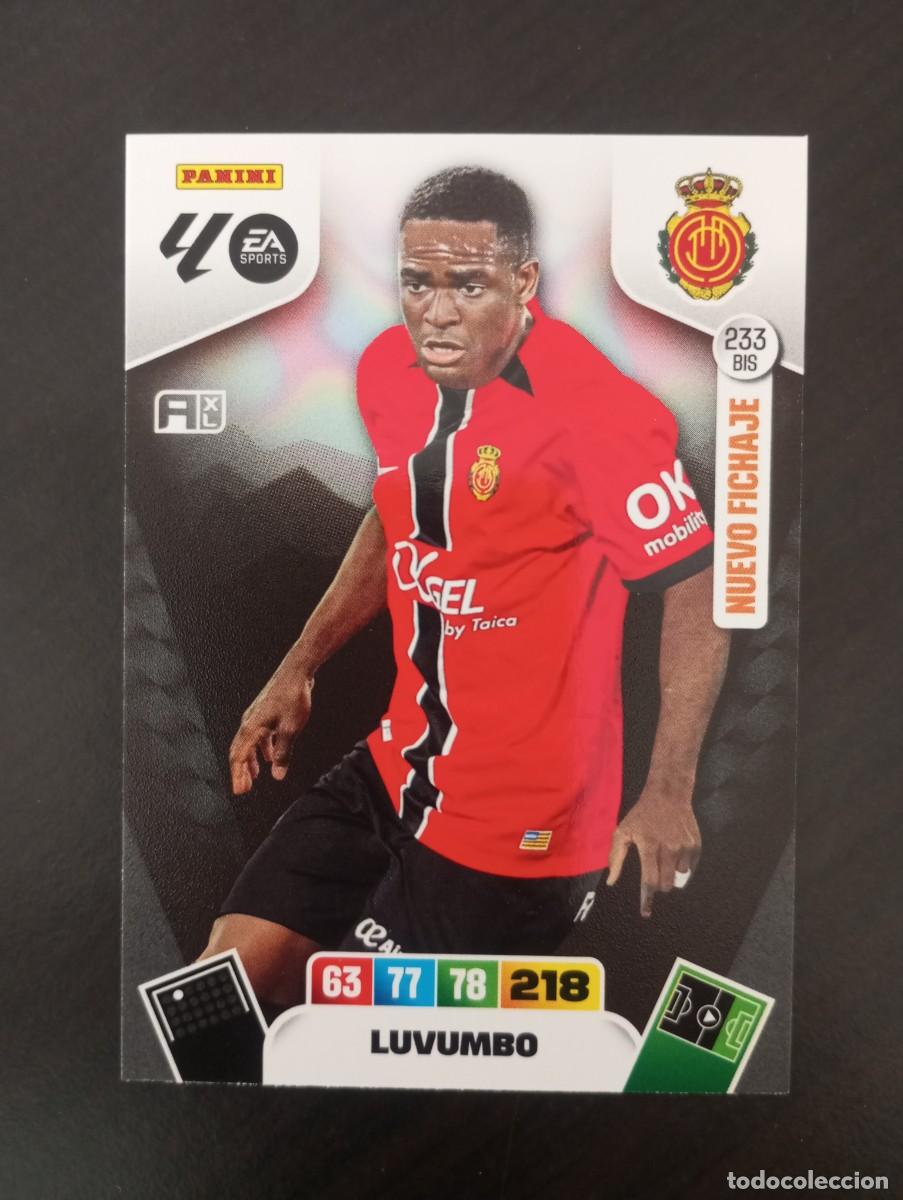 Cromos de F&uacute;tbol: CARD ADRENALYN XL PANINI 2025-2026 25 26 NUEVO FICHAJE LUVUMBO MALLORCA 233 BIS