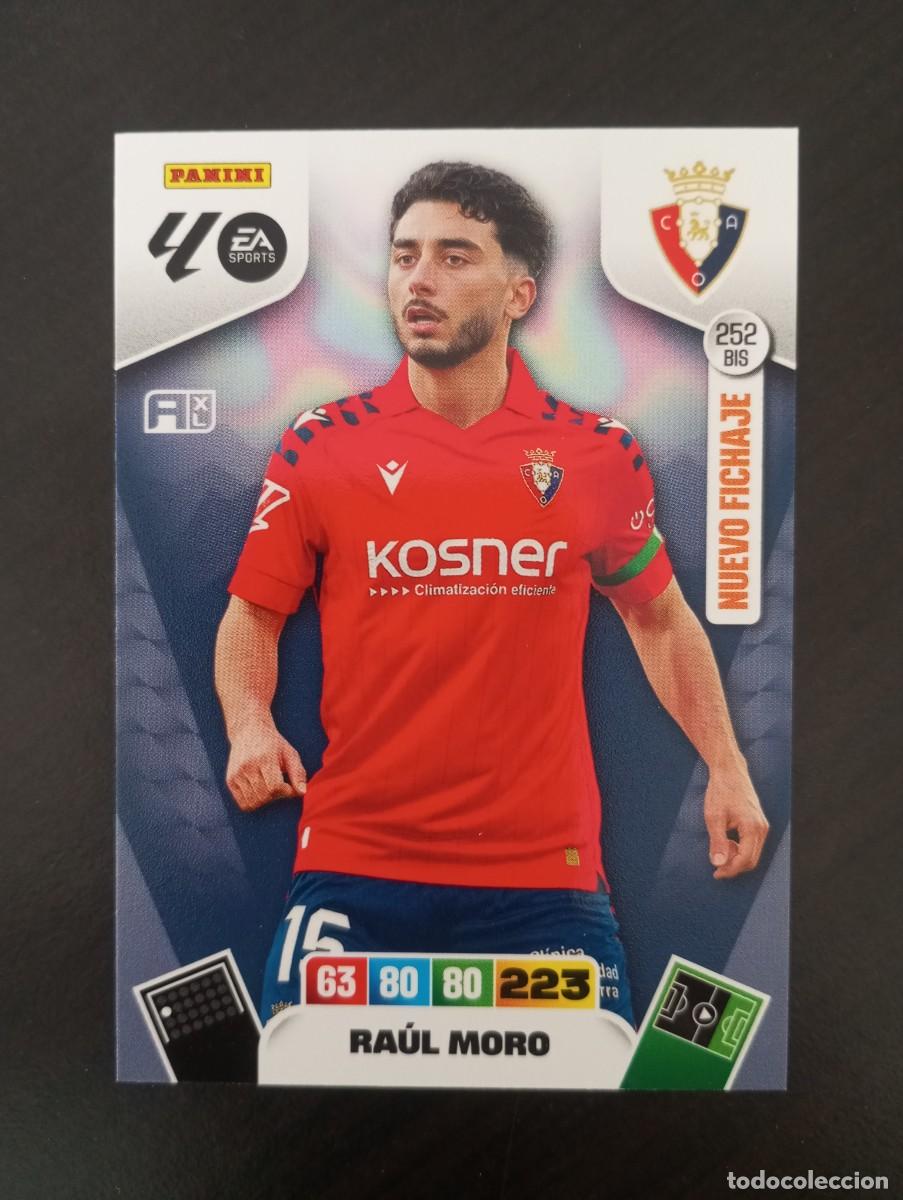 Cromos de F&uacute;tbol: CARD ADRENALYN XL PANINI 2025-2026 25 26 NUEVO FICHAJE RAUL MORO OSASUNA 252 BIS