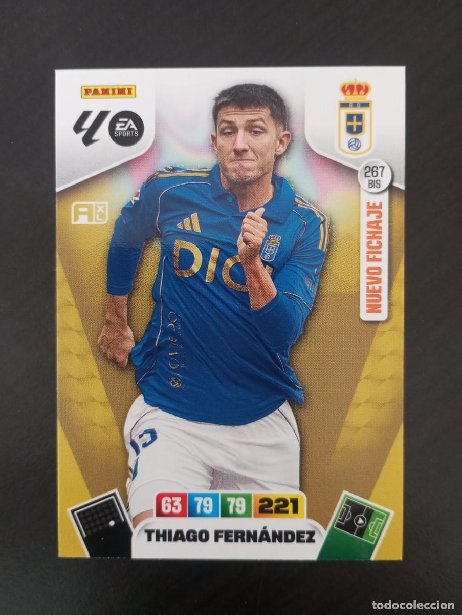 Cromos de F&uacute;tbol: CARD ADRENALYN XL PANINI 2025-2026 25 26 NUEVO FICHAJE THIAGO FERNANDEZ OVIEDO 267 BIS