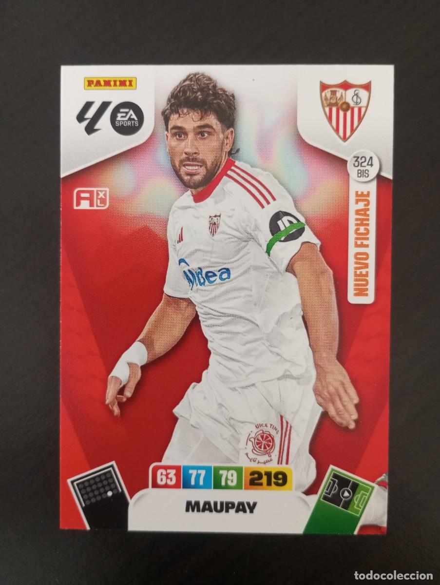 Cromos de F&uacute;tbol: CARD ADRENALYN XL PANINI 2025-2026 25 26 NUEVO FICHAJE MAUPAY SEVILLA 324 BIS