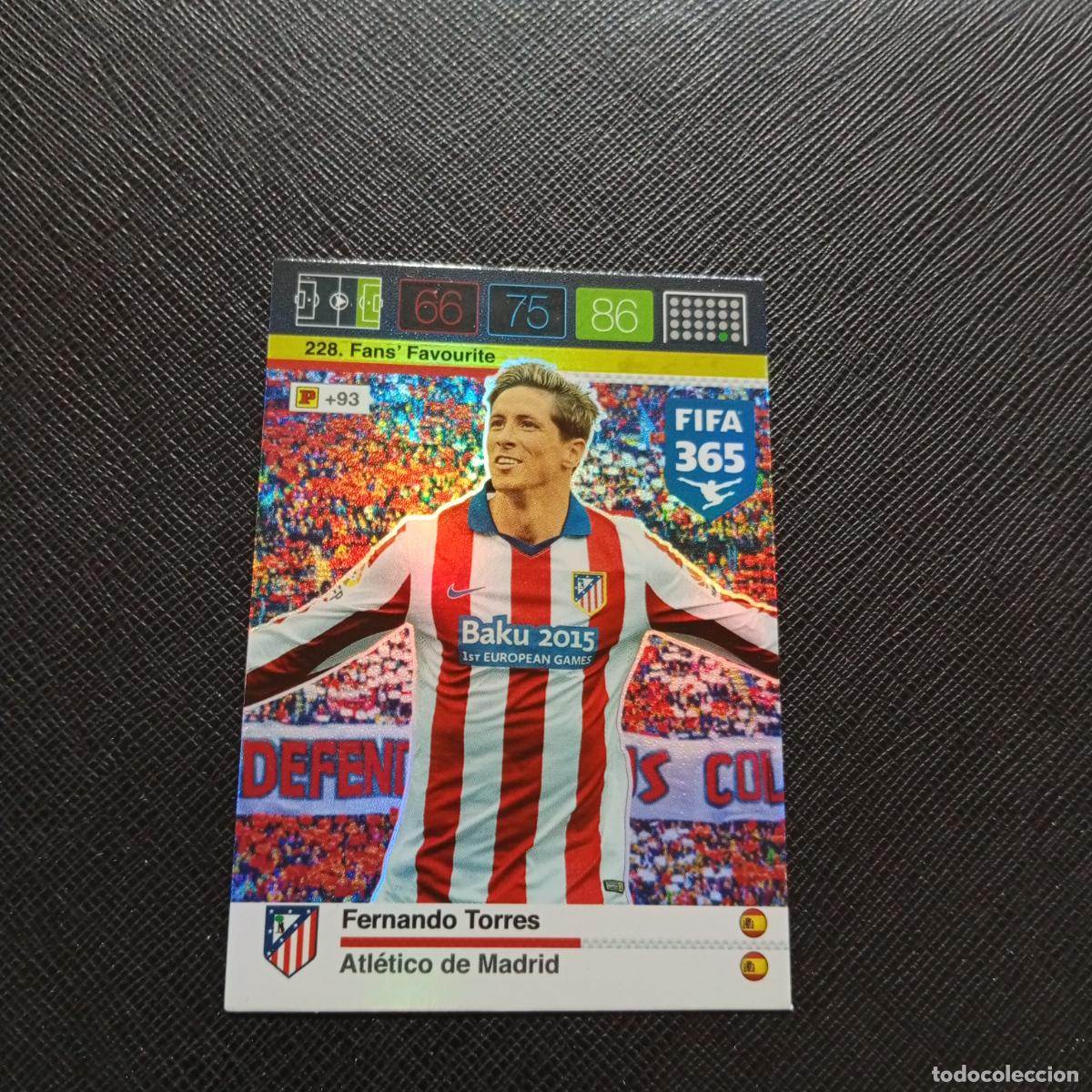 Cromos de F&uacute;tbol: 228 FERNANDO TORRES AT MADRID ADRENALYN 2015 2016 FIFA 365 CROMO FUTBOL 15 16 - A182 PG370