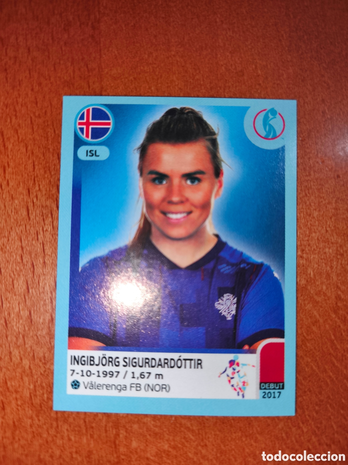 Cromos de F&uacute;tbol: Ingibjorg Sigurdardottir n&deg;351 Uefa Women's Euro 2022 Islandia