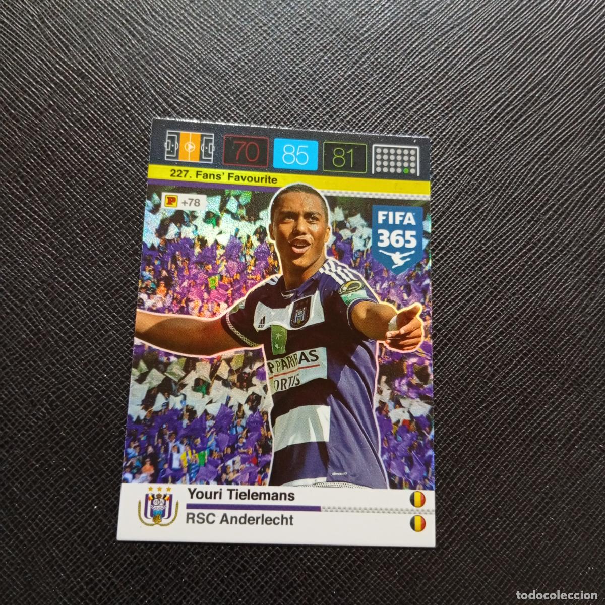 Cromos de F&uacute;tbol: 227 TIELEMANS ANDERLECHT ADRENALYN 2015 2016 FIFA 365 CROMO FUTBOL 15 16 - A182 PG379