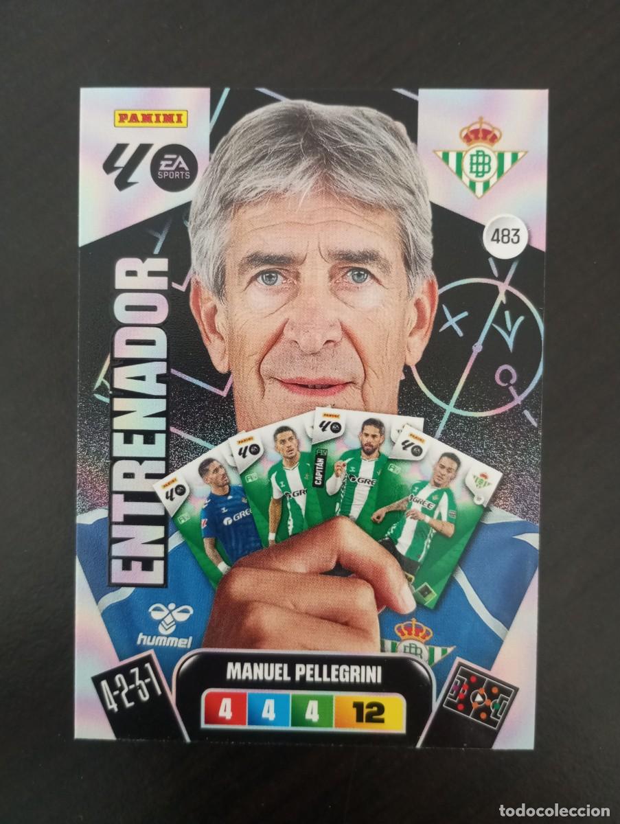 Cromos de F&uacute;tbol: CARD ADRENALYN XL PANINI 2025-2026 25 26 ENTRENADOR MANUEL PELLEGRINI BETIS 483