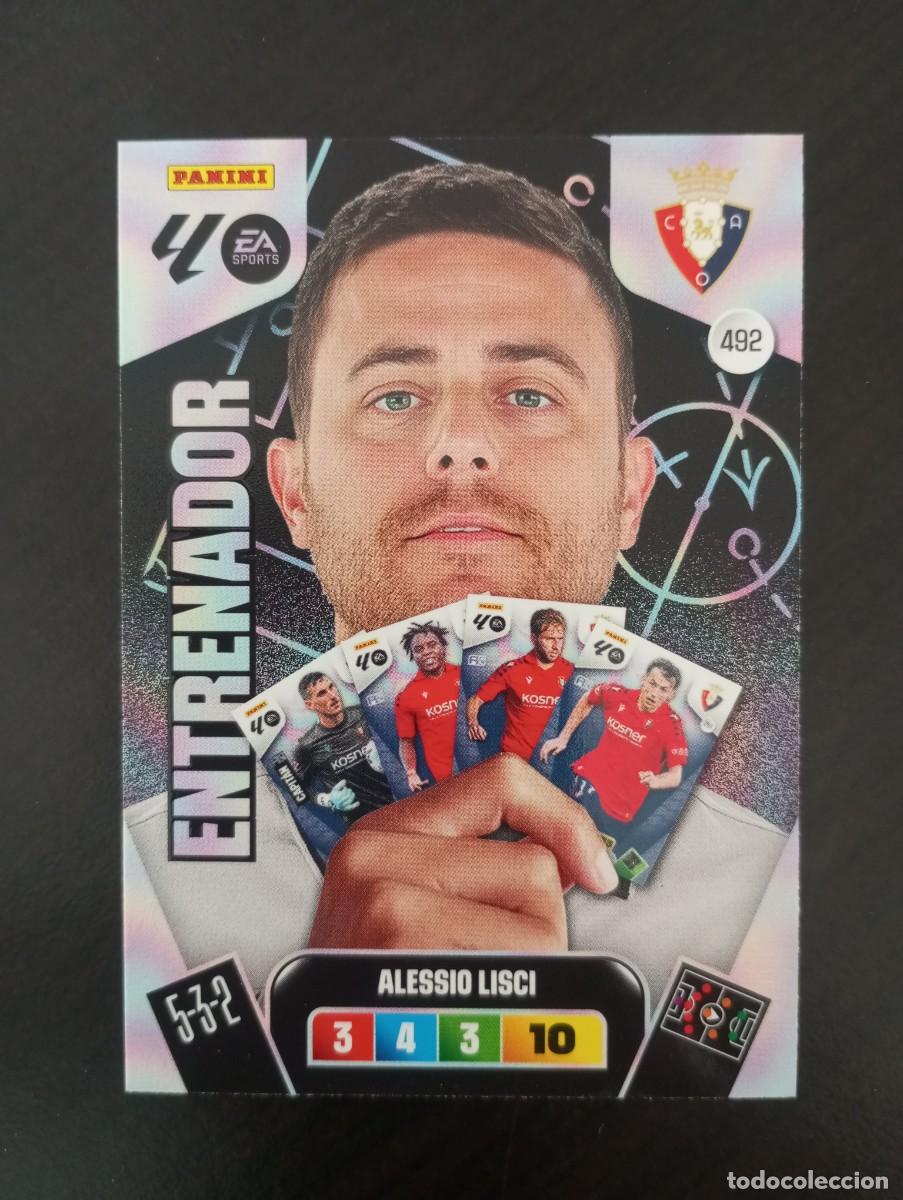 Cromos de F&uacute;tbol: CARD ADRENALYN XL PANINI 2025-2026 25 26 ENTRENADOR ALESSIO LISCI OSASUNA 492
