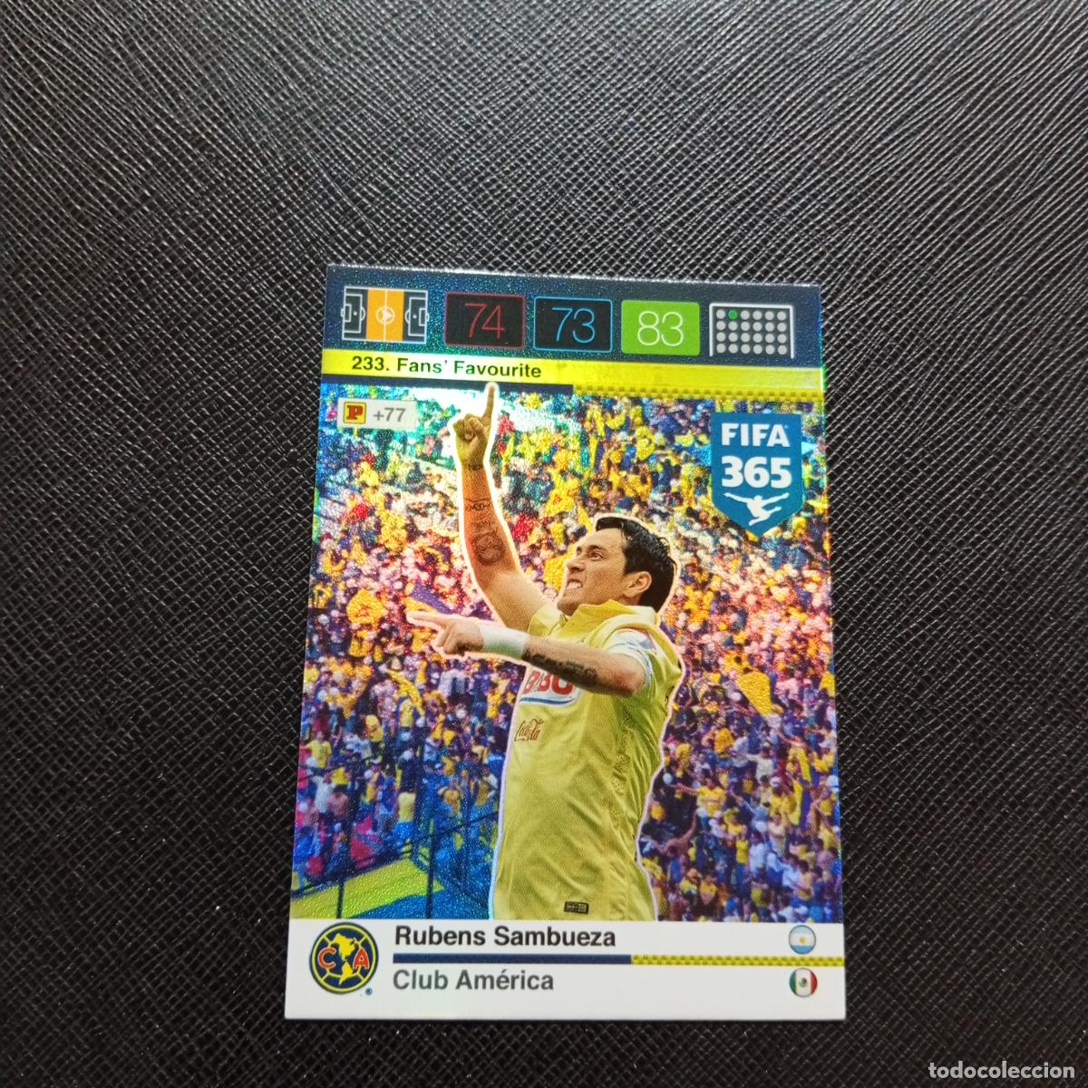 Cromos de F&uacute;tbol: 233 SAMBUEZA CLUB AMERICA ADRENALYN 2015 2016 FIFA 365 CROMO FUTBOL 15 16 - A182 PG397