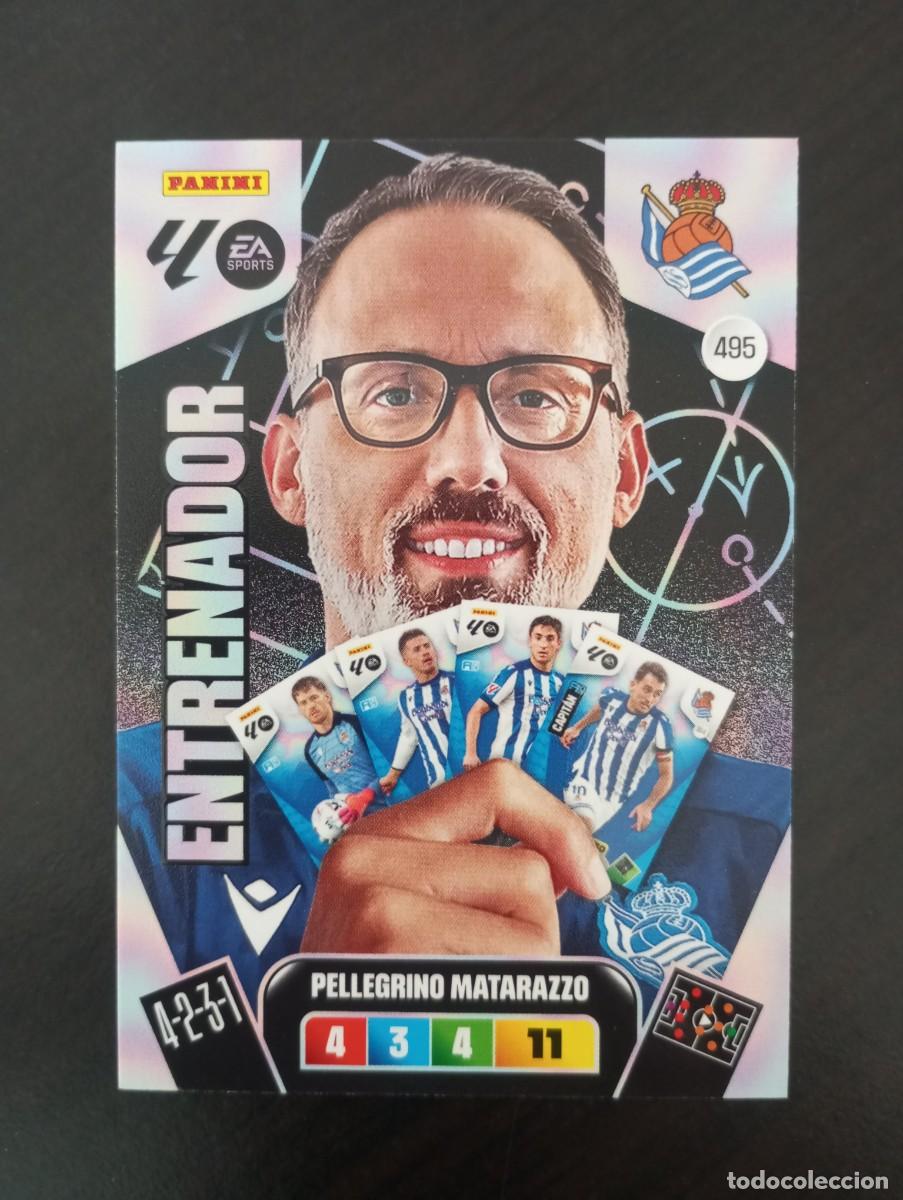 Football Stickers: CARD ADRENALYN XL PANINI 2025-2026 25 26 ENTRENADOR PELLEGRINO MATARAZZO REAL SOCIEDAD 495