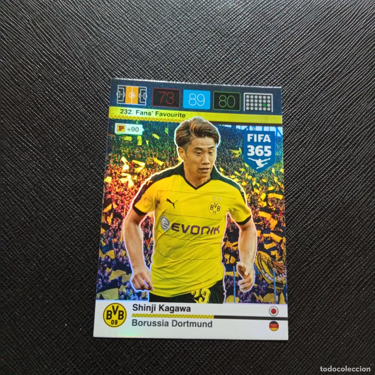 Football Stickers: 232 KAGAWA BORUSSIA DORTMUND ADRENALYN 2015 2016 FIFA 365 CROMO FUTBOL 15 16 - A182 PG406