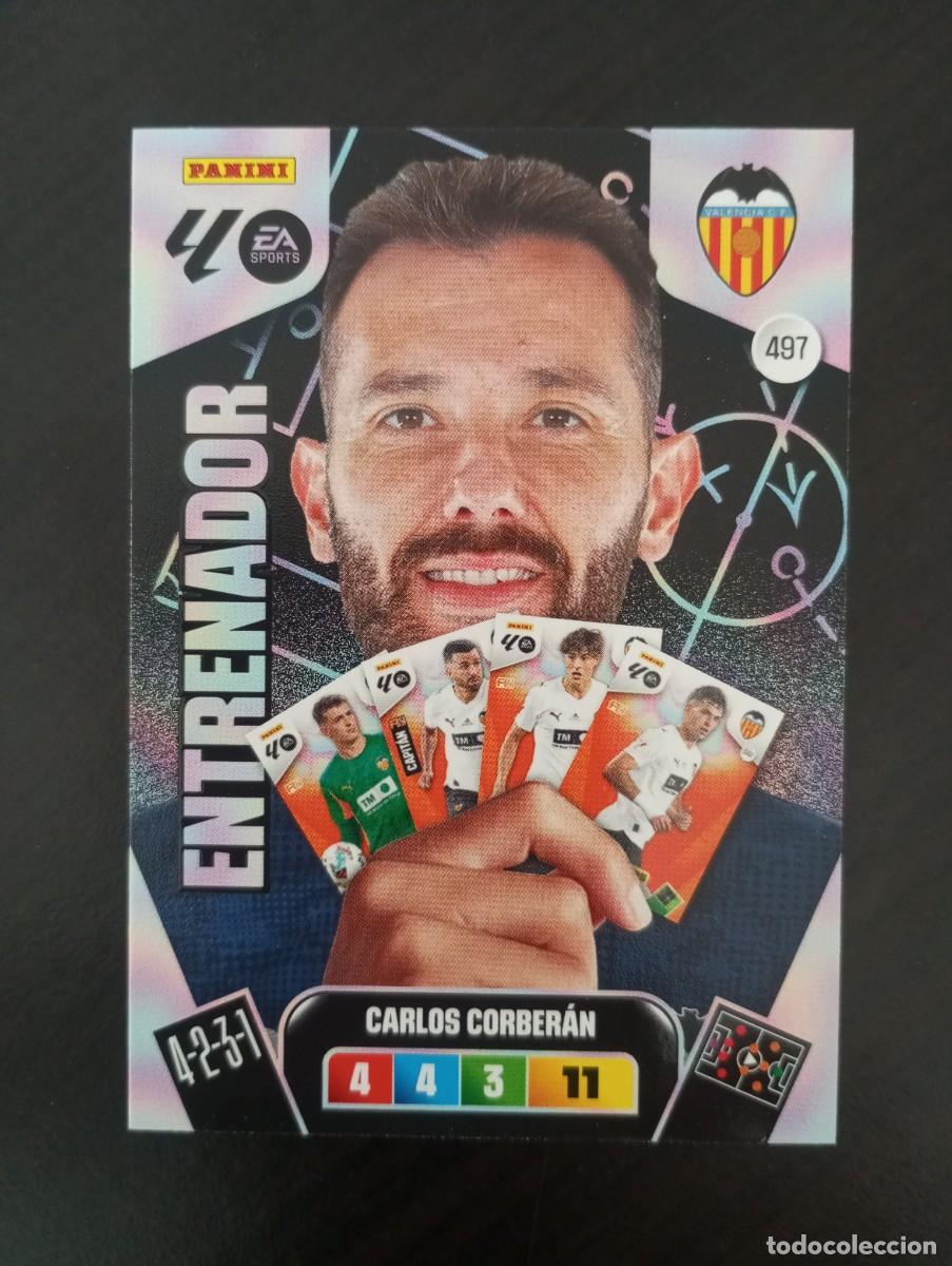 Football Stickers: CARD ADRENALYN XL PANINI 2025-2026 25 26 ENTRENADOR CARLOS CORBERAN VALENCIA 497