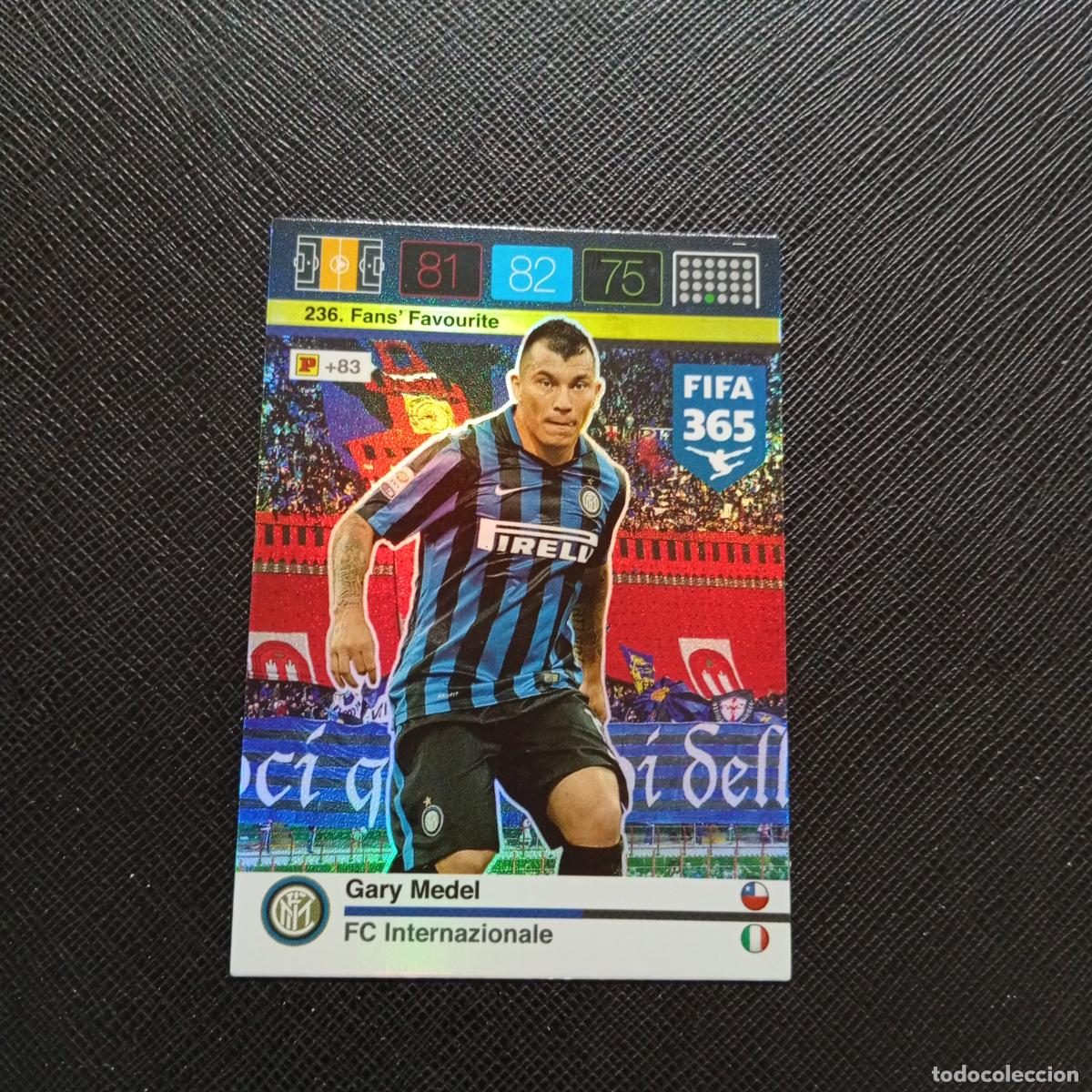 Cromos de F&uacute;tbol: 236 GARY MEDEL INTER MILAN ADRENALYN 2015 2016 FIFA 365 CROMO FUTBOL 15 16 - A182 PG442
