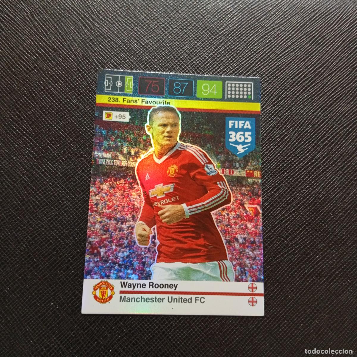 Cromos de F&uacute;tbol: 238 ROONEY MANCHESTER UNITED ADRENALYN 2015 2016 FIFA 365 CROMO FUTBOL 15 16 - A182 PG451