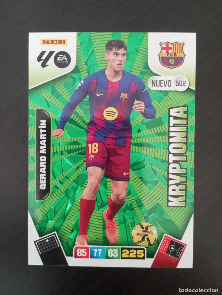Cromos de F&uacute;tbol: CARD ADRENALYN XL PANINI 2025-2026 25 26 KRYPTONITA GERARD MARTIN BAR&Ccedil;A BARCELONA 502 NUEVO