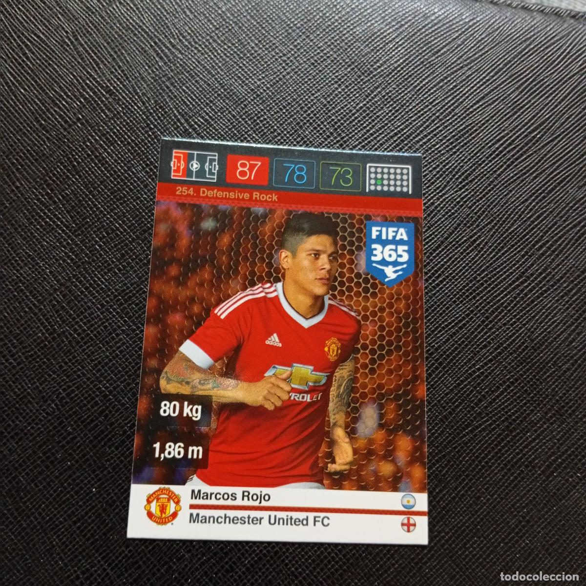 Cromos de F&uacute;tbol: 254 MARCOS ROJO MANCHESTER UNITED ADRENALYN 2015 2016 FIFA 365 CROMO FUTBOL 15 16 - A182 PG505