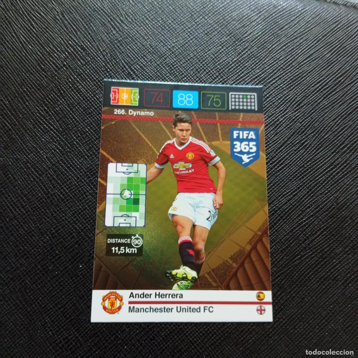 Cromos de F&uacute;tbol: 266 ANDER HERRERA MANCHESTER UNITED ADRENALYN 2015 2016 FIFA 365 CROMO FUTBOL 15 16 - A182 PG514