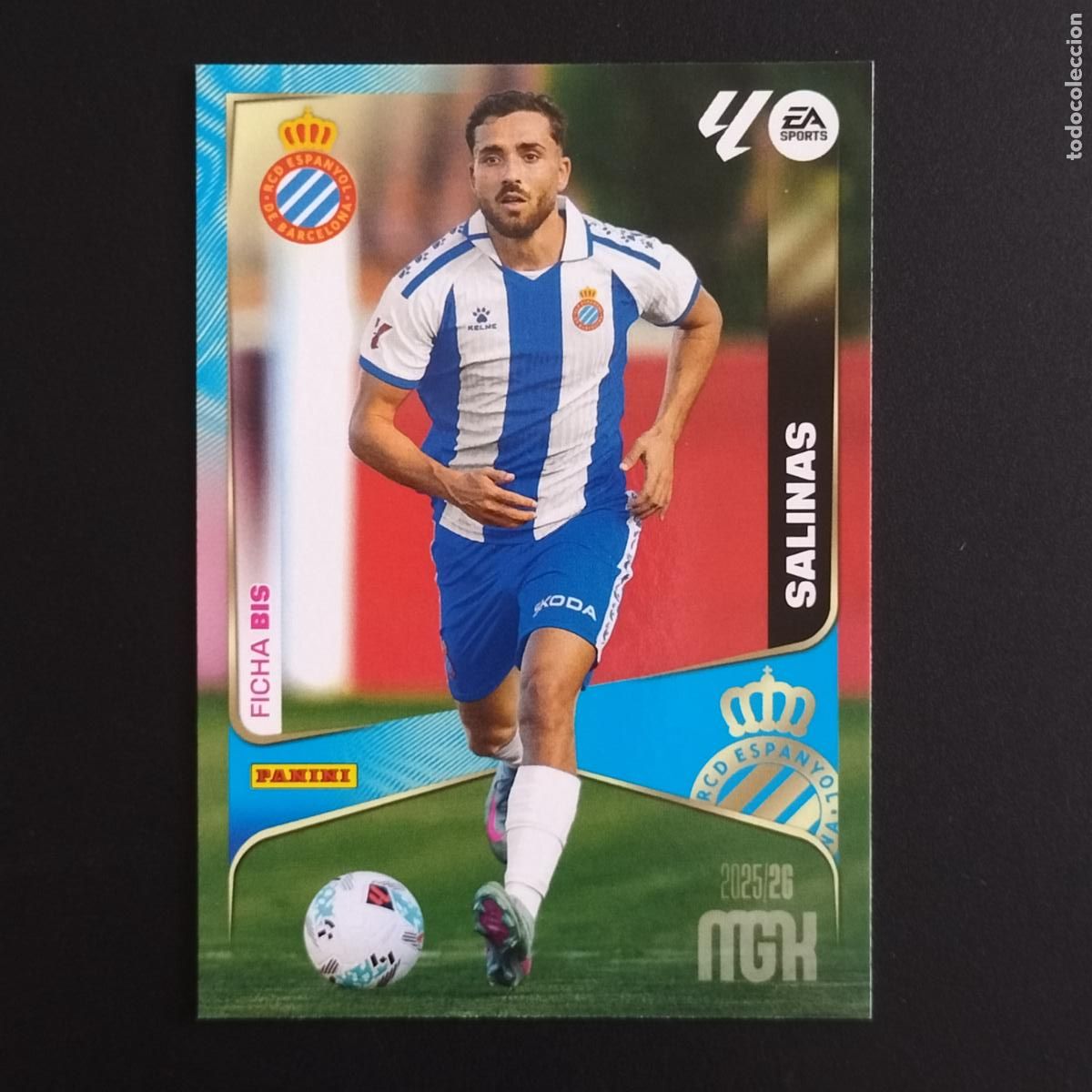 Cromos de F&uacute;tbol: MGK 152 SALINAS FICHA BIS ESPANYOL CROMOS ALBUM MEGACRACKS LIGA FUTBOL 2025 2026 25 26