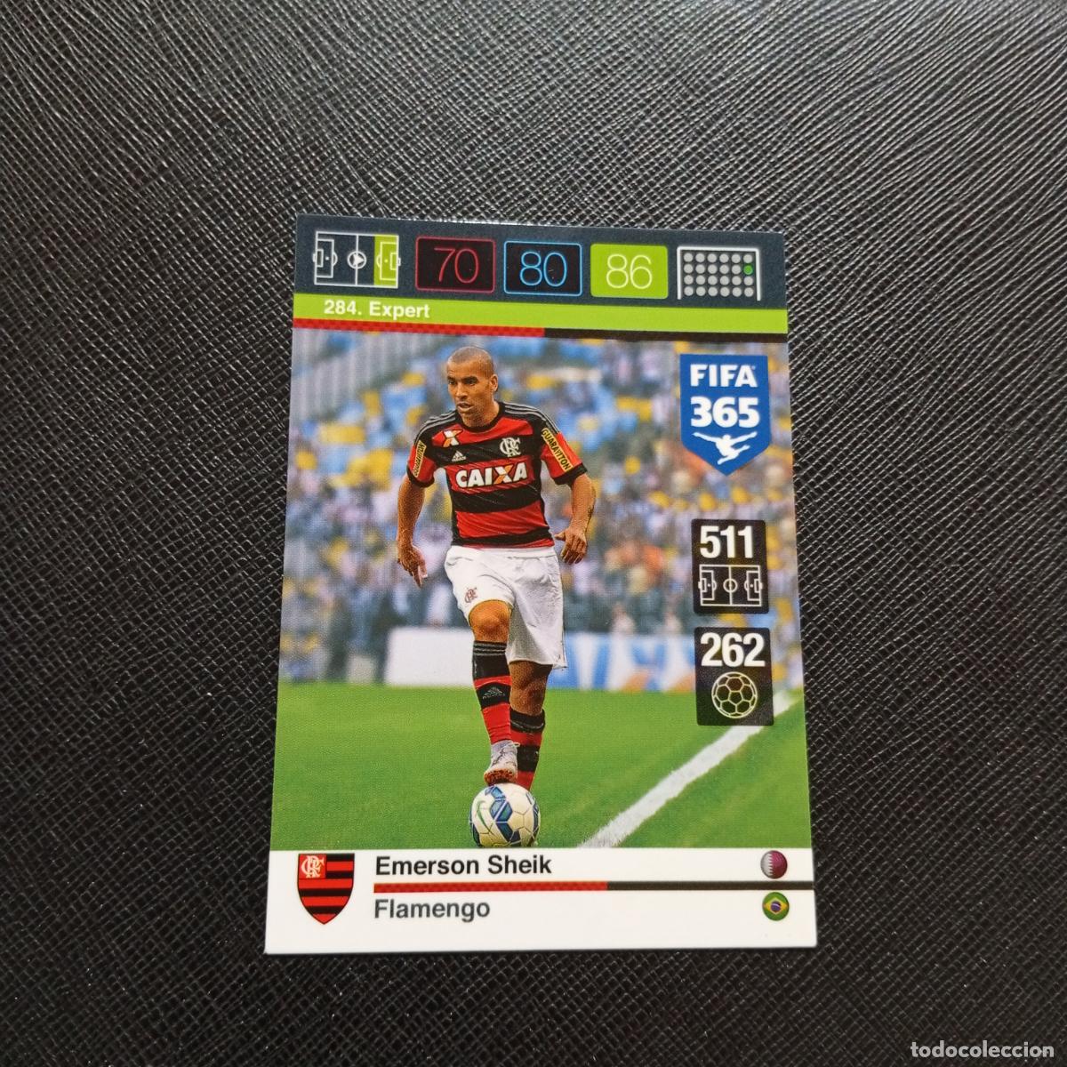 Cromos de F&uacute;tbol: 284 EMERSON SHEIK FLAMENGO ADRENALYN 2015 2016 FIFA 365 CROMO FUTBOL 15 16 - A182 PG523