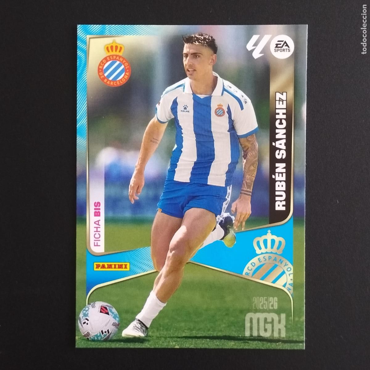 Cartes &agrave; collectionner de Football: MGK 154 RUBEN SANCHEZ FICHA BIS ESPANYOL CROMOS ALBUM MEGACRACKS LIGA FUTBOL 2025 2026 25 26